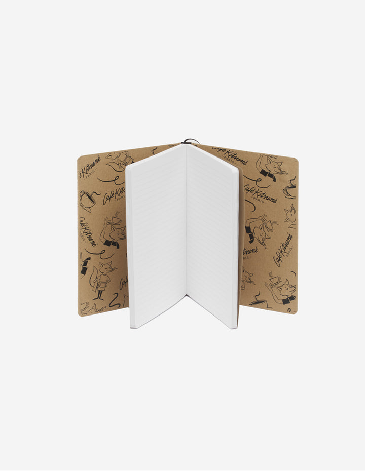 CAFE KITSUNE DRAWING NOTEBOOK LIGHT BROWN-TAILLE UNIQUE