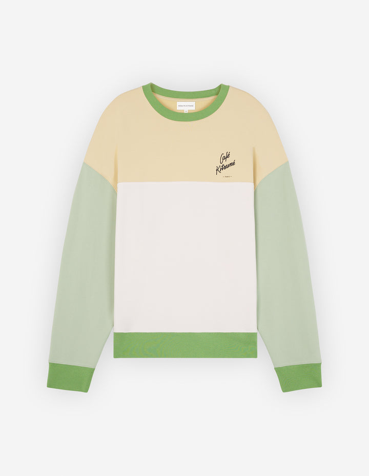 CAFE KITSUNE COLORBLOCK RELAX SWEATSHIRT