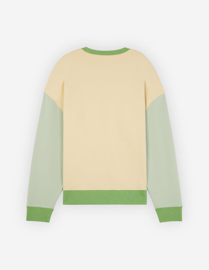 CAFE KITSUNE COLORBLOCK RELAX SWEATSHIRT