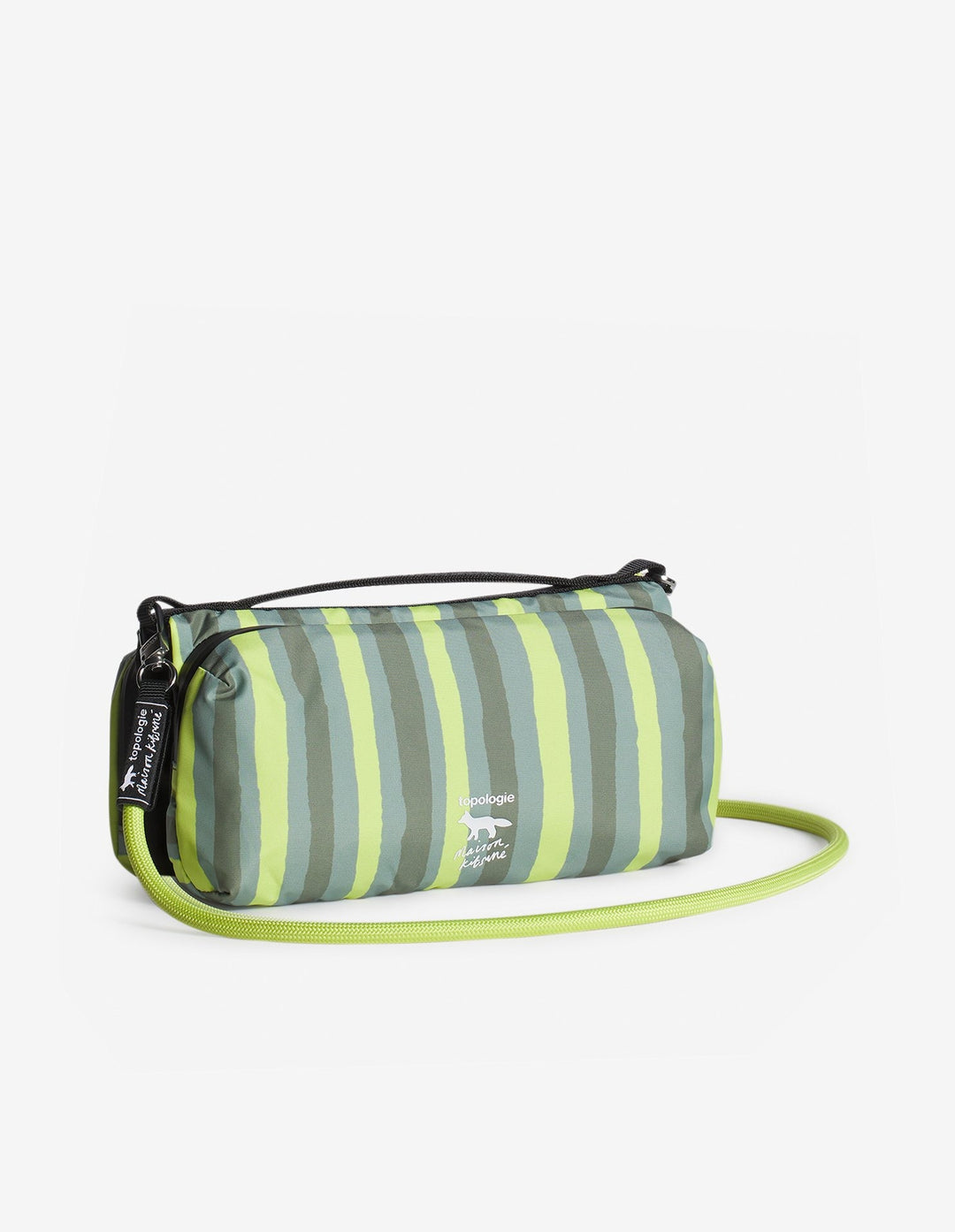 MAISON KITSUNE X TOPOLOGIE STRIPED BOTTLE BAG