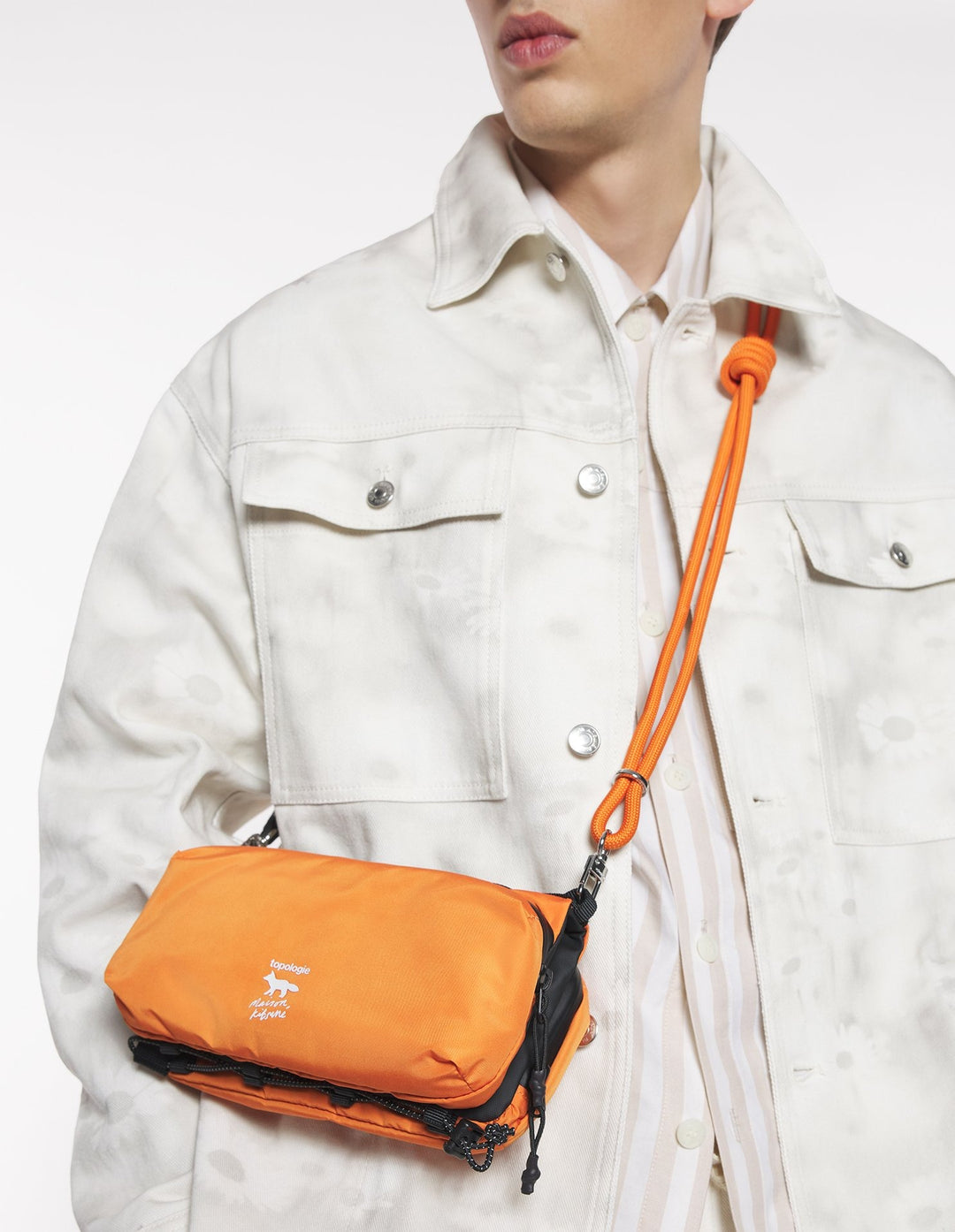 MAISON KITSUNE X TOPOLOGIE BOTTLE BAG