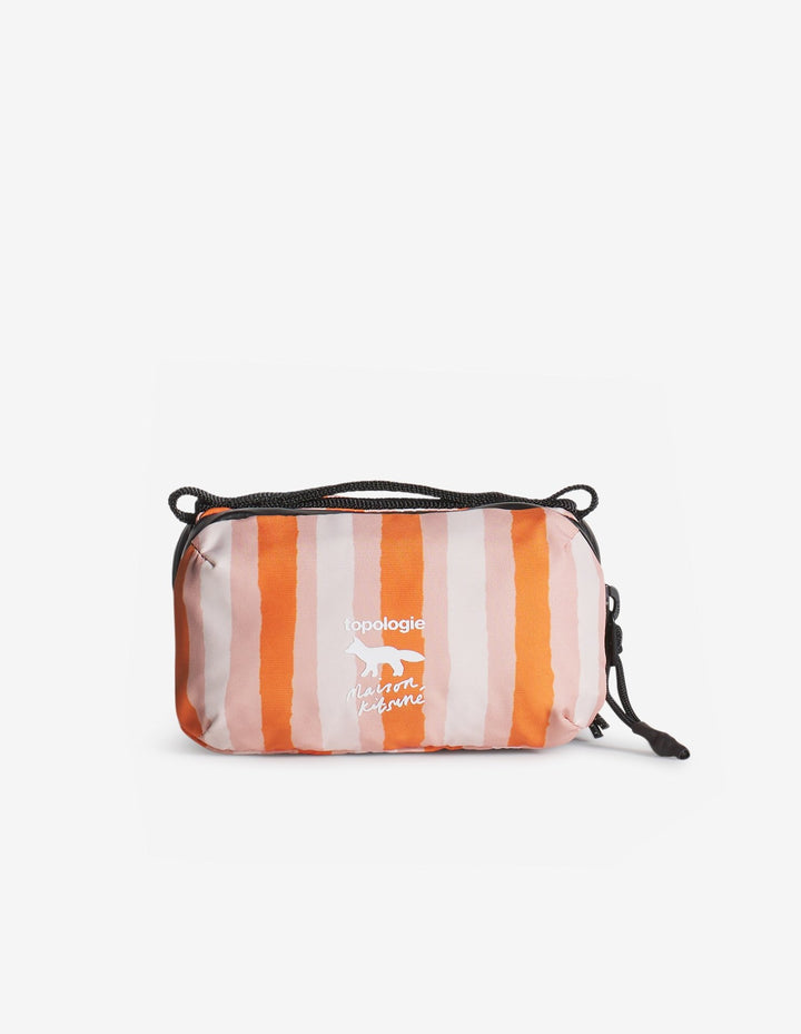 MAISON KITSUNE X TOPOLOGIE STRIPED MINI BOTTLE BAG