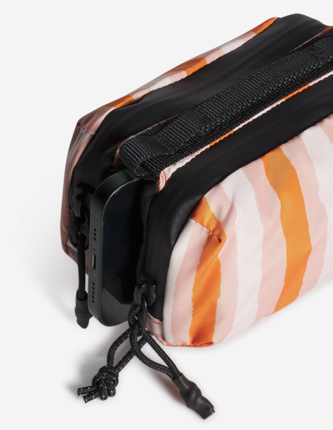 MAISON KITSUNE X TOPOLOGIE STRIPED MINI BOTTLE BAG