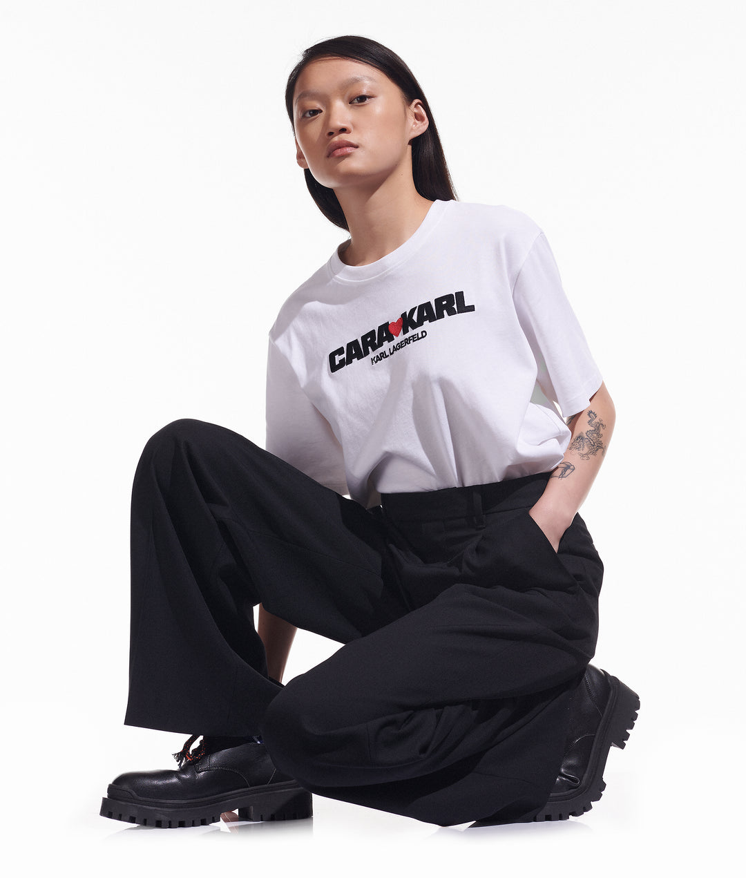 KL X CD WIDE LEG TROUSERS