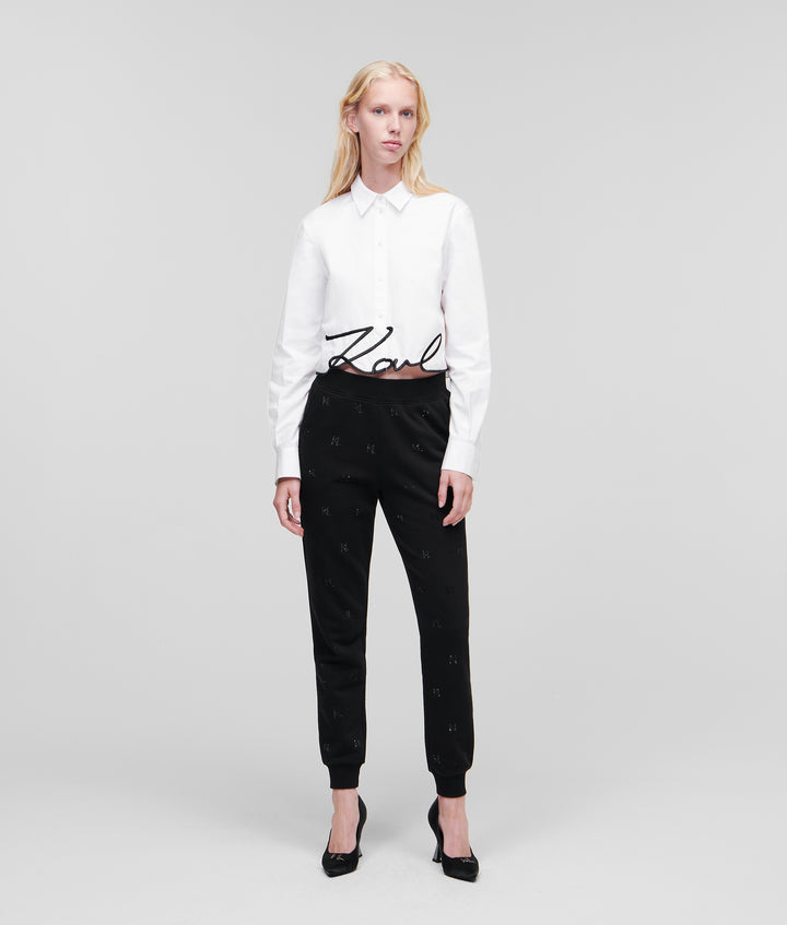 CROPPED KARL SIGNATURE SHIRT